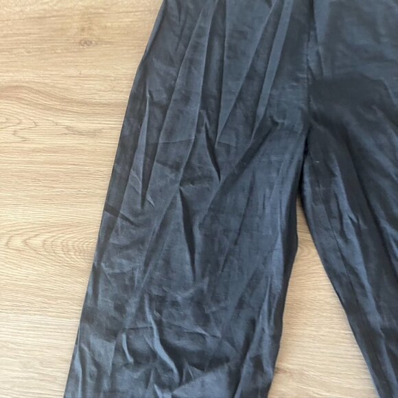 Eileen Fisher  Wide Leg Knit Dress Pants Italian Yarn Gray 12 - Picture 4 of 7